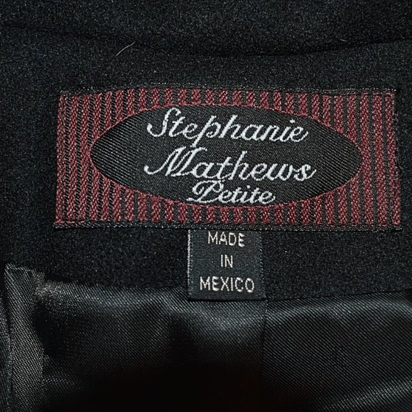 Stephanie Mathew’s Long Black Wool Coat - Picture 11 of 12